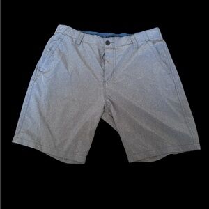 Classic Gray Men's Flat Front Shorts